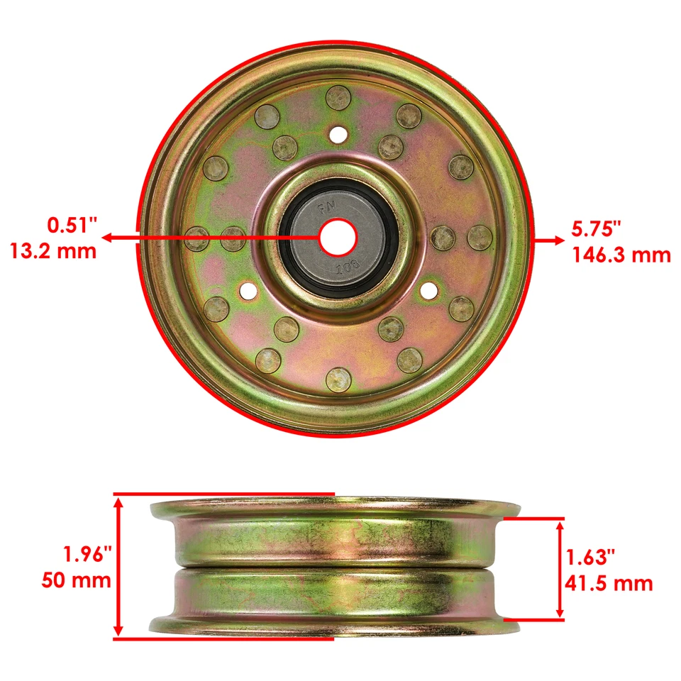 Deck Idler Pulley For John Deere Z915B Z915E Z920M Z920R Z930R Z930M Z950M Z950R - Image 2 of 4