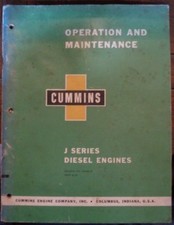 1959 Cummins J Series Diesel Operation And Maintenance Shop Manual