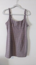 BDG Urban Outfitters mini plaid dress EUC lilac size medium 