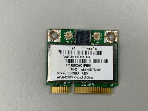 ANATEL BCM94313HMG2L WPEB-121GN carte WiFi sans fil 802.11 b/g/n mini PCI-e