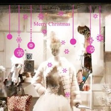 Christmas Ball Show Window Shopwindow Wall Art Decoration Sticker from 20 Colour