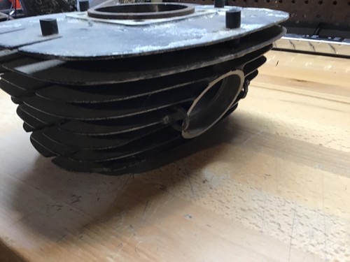 1976 OSSA SUPER PIONEER 350 OEM CYLINDER Jug mountaineer nice with nice fins - Picture 5 of 12