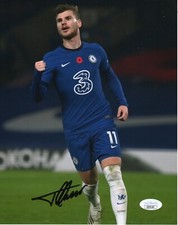 Chelsea FC Timo Werner Autographed Signed 8x10 EPL Photo JSA COA #4