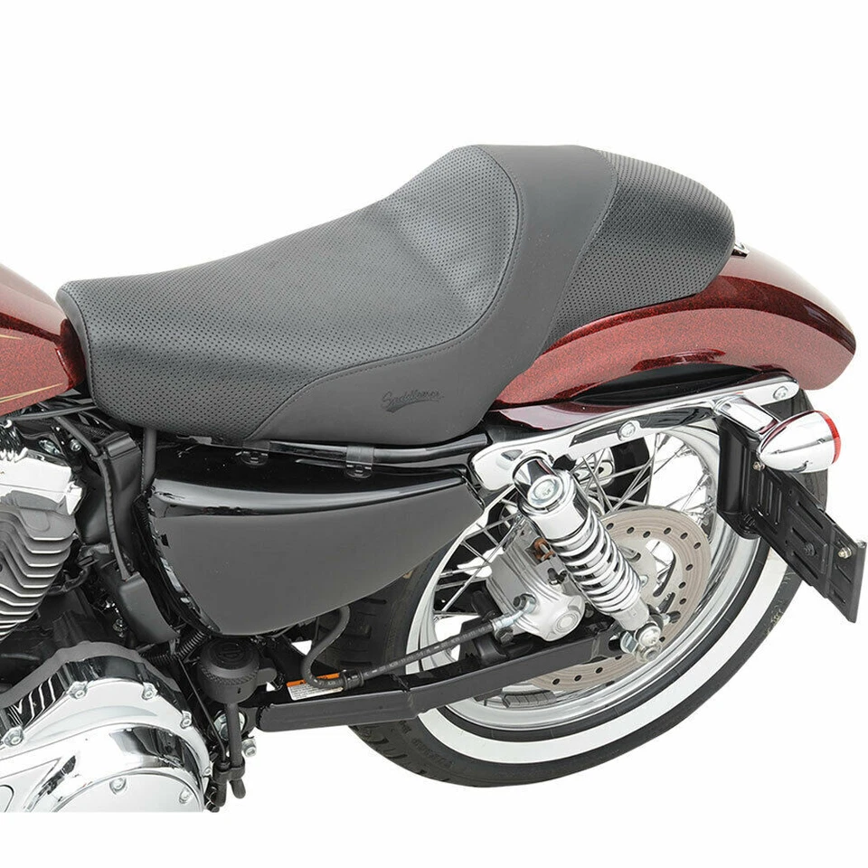 Asiento café americano liso Saddlemen 1986-2003 Harley Sportster modelos 0804-0458 Foto 2 de 2