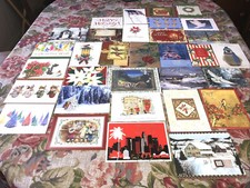 Christmas greeting cards modern lot of 32 used