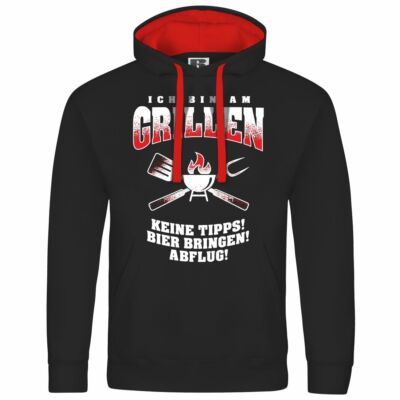mens hooded sweatshirt hoodie i'm grilling frying smoker meat garden 