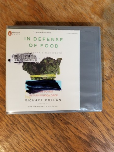 In Defense of Food by Michael Pollan 5 CD Unabridged Audiobook - Foto 1 di 3