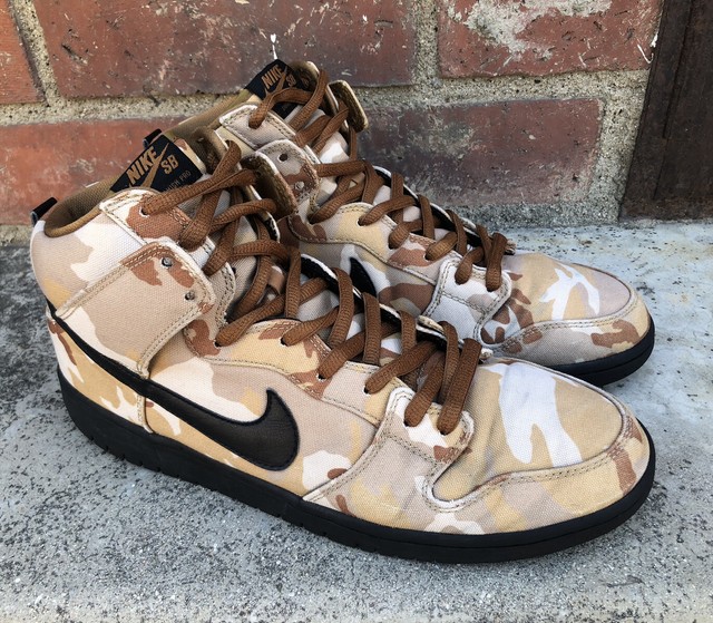 nike sb dunk high desert camo