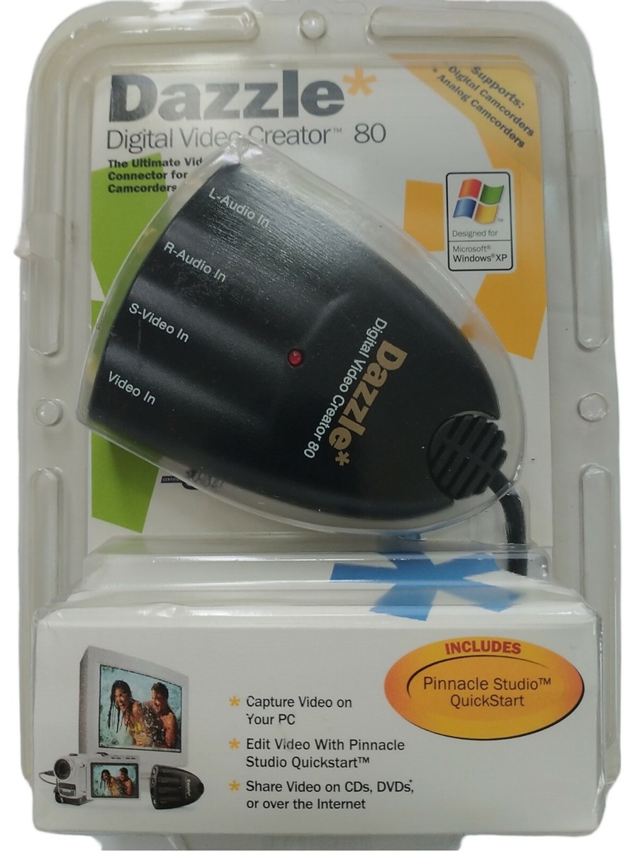 Pinnacle Dazzle Digital Video Creator 80 USB Video Capture Device