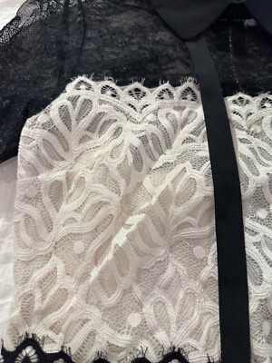 Sandro Paris Rozen Two-Tone Lace Mini Dress Black/White Size 1 | $415_EUC | eBay Sandro Paris Rozen Two-Tone Lace Mini Dress Black/White Size 1 | $415_EUC | eBay