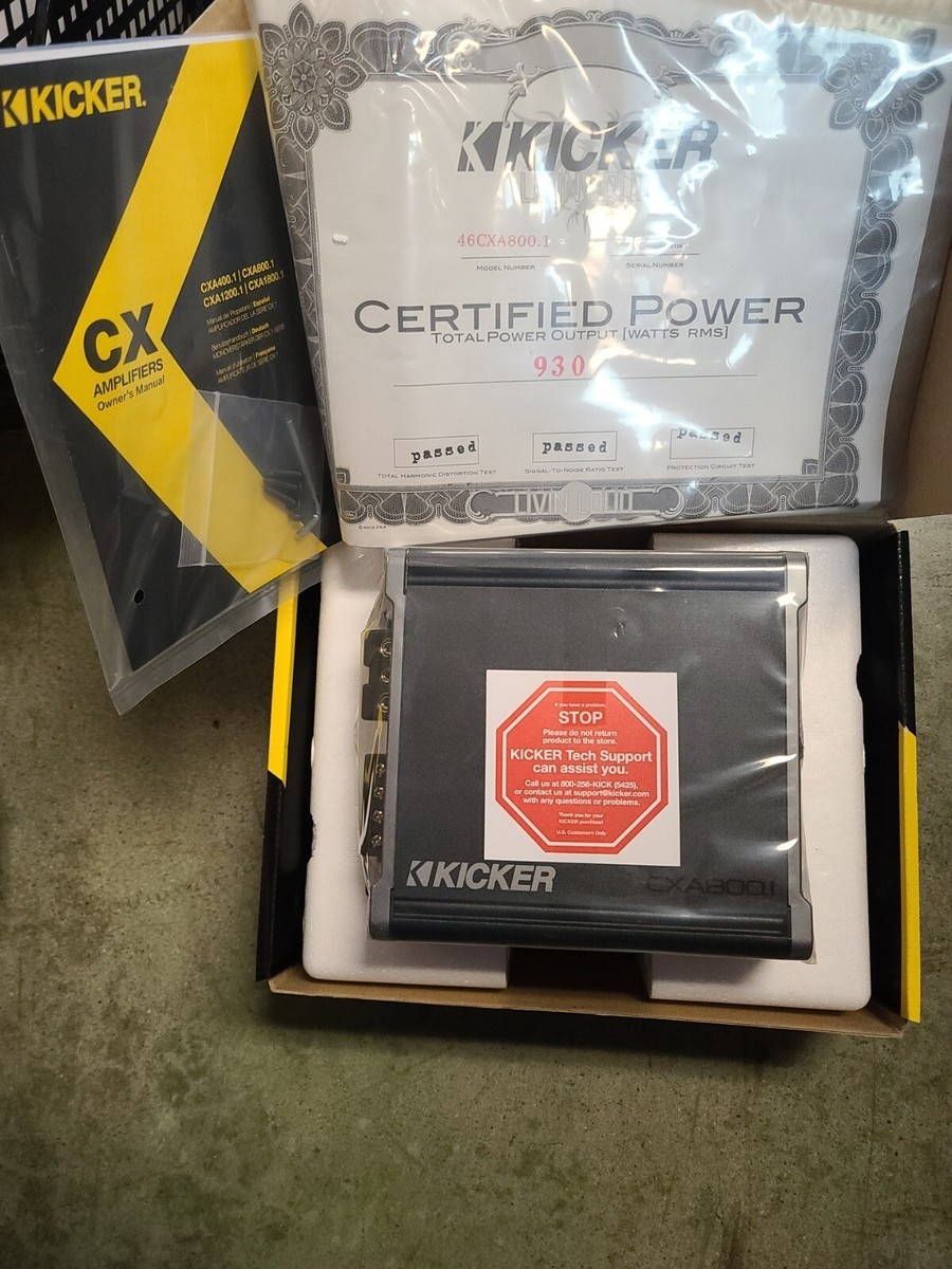 kicker アンプ　46CXA8001 Amazon.com: Kicker 46CXA8001 Car Audio Class D Amp Mono