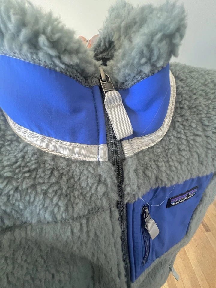 Chaleco Patagonia Hombre Clásico Retro-X® Azul Gris Pequeño Foto 3 de 4