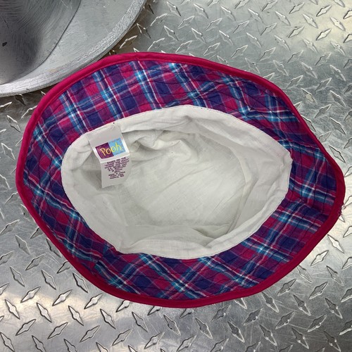 Winnie Pooh Bucket Hat Purple Embroidered Winnie Pink Trim Sun Cap Tween Small - Picture 9 of 10