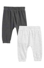 Nordstrom Babies 2-Piece Cotton Joggers Grey Micro Strokes/Grey Size 3M