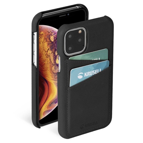 Véritable étui Krusell Sunne pour Apple iPhone 11 noir/gris/nu - Photo 1 sur 8