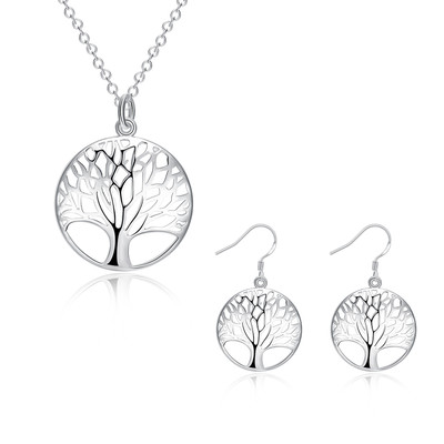 New 925 Sterling Silver Filled Tree of Life Charm Pendant Necklace ...