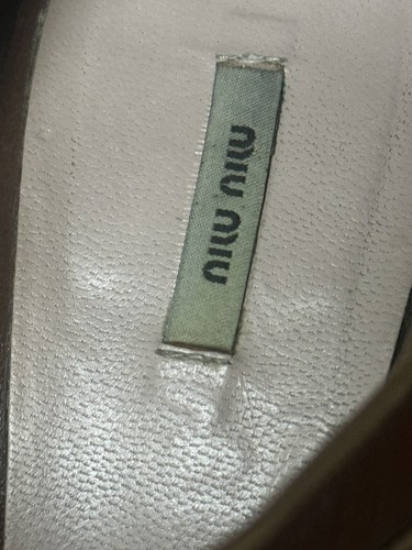 Miu Miu Pumps Nougat mit Gold abgesetzt Größe 41 - Bild 12 von 18