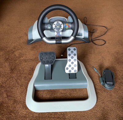 Xbox 360 Wireless Racing Wheel With Pedals and Table Mount