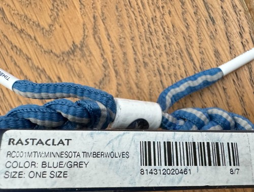 Rastaclat NBA MINNESOTA TIMBERWOLVES Basketball Sport Schnürsenkel Armband One Size - Bild 4 von 4