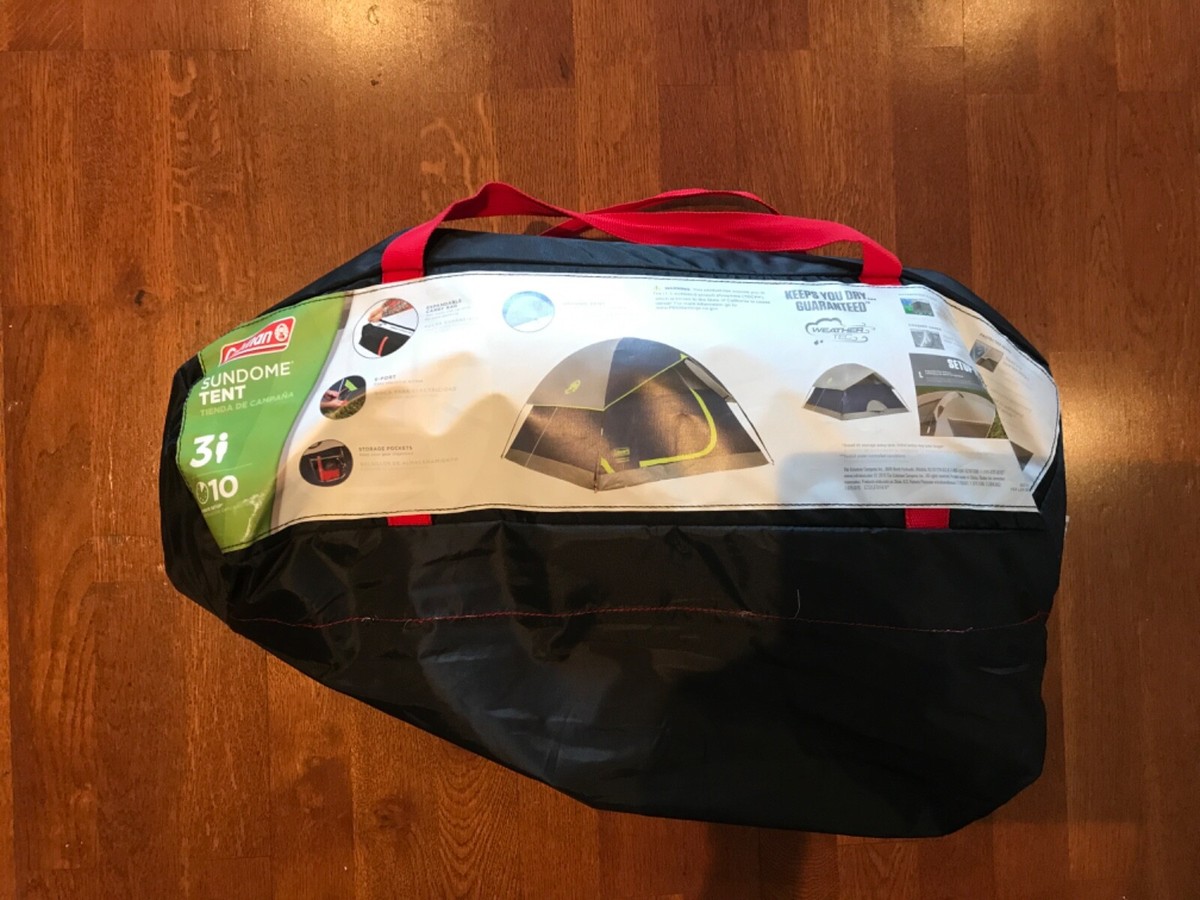 Coleman Sundome Tent 3-Person 10 minute Setup Tent for Camping