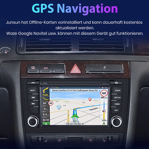 Android 13 Autoradio GPS CarPlay SWC BT5.0 Wifi für Audi A6 S6 RS6 Allroad 1+16G - Bild 3 von 11