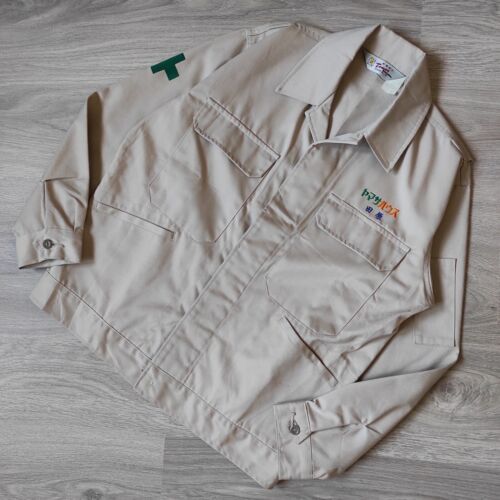 Vintage Japanese Work Jacket Tomoe Sakura Jichodo Made In Japan Workwear Sz M