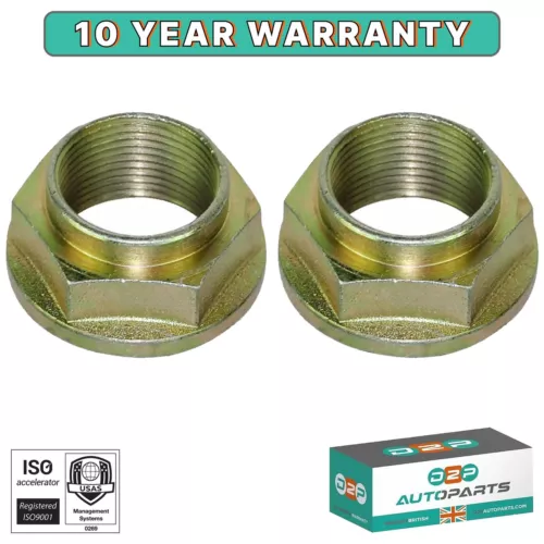 X2 NUT, STUB REAR AXLE FITS PEUGEOT BOXER 204 205 J5 305 306 HUB NUT REAR