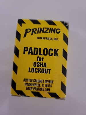 prinzing padlock for osha lockout | eBay