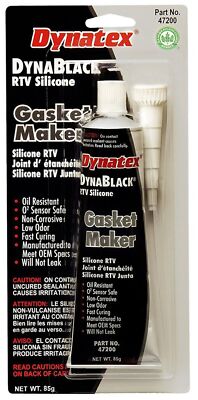 Dynatex 47200 DynaBlack Low Volatile RTV Silicone Gasket Maker, -85 to 500 De...