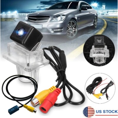 Rear View Backup Camera For Benz C Class W204 C300 AMG S204 Factory OEM Radio