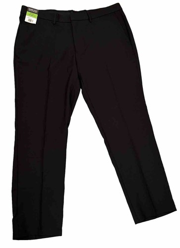 Kenneth Cole Reaction Pants Size 40W X 30L Black 102 Slim Fit Techni-Cole NWT - Picture 4 of 9