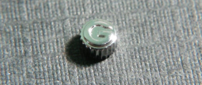 Gucci crown, 3.5mm, tap 10(0.90), Stainless Steel 1.60mm tube opening for repair