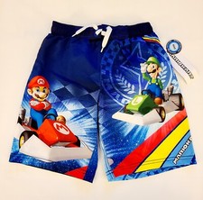 Nintendo Mario Kart Youth Board Shorts Swim Trunks Liner Various Sizes NWT