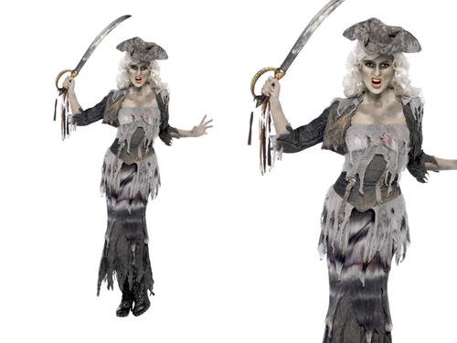 Erwachsene Geist Damenkostüm Ghost Pirate Nonne Kostüm Halloween Outfit - 第 17/40 張圖片