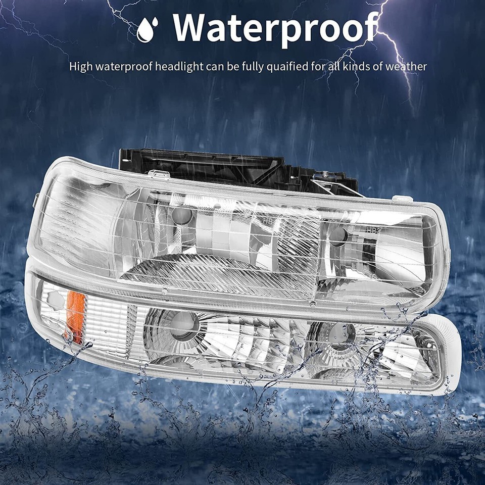 For 99-02 Chevy Silverado/ 00-06 Tahoe Suburban Fog Lights Bumper Driving Lamps - Foto 4