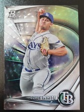 Colby White Bowman Platinum Ice Foil Tamp Bay Rays Prospect #Top-34
