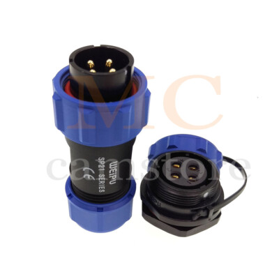 Weipu SP21 4Pin Panel Mount Waterproof Aviation Connector,cable Plug Socket IP68