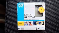 10 pack HP Lightscribe Dvd 16x 4.7 GB 120 Min DVD R Recordable SEALED BRAND NEW