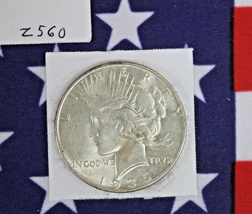 1935 Silver Peace Dollar - Uncirculated Condition - UNC (Z560)