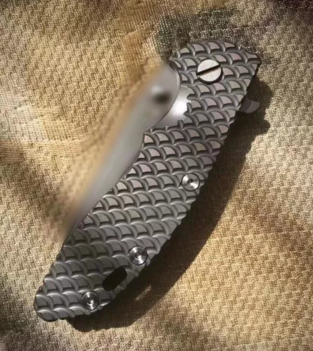 1 Pc Titanium Handle Scale for Rick Hinderer Knives XM18 3.5” Knives