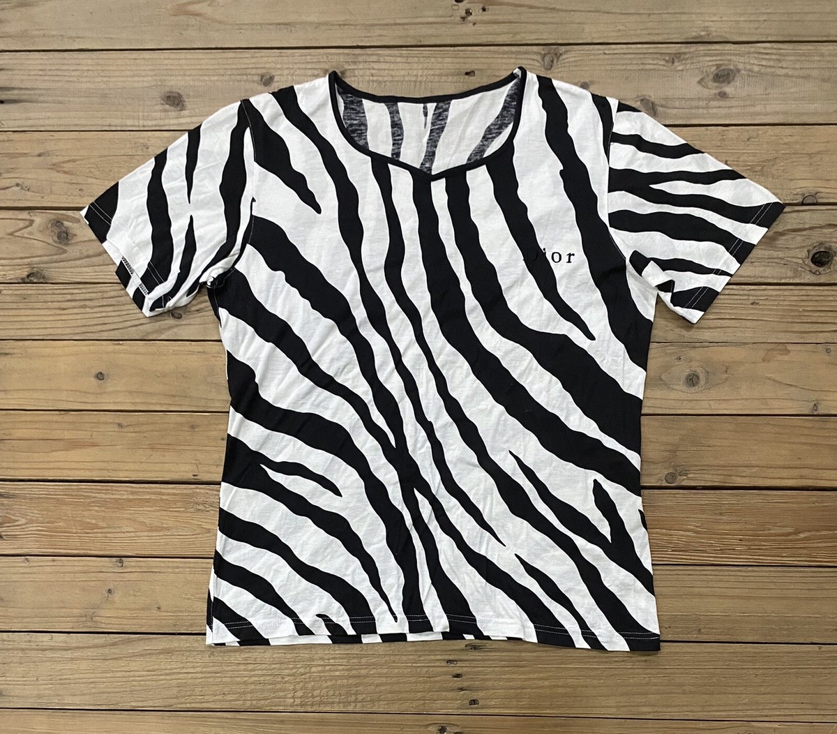 Camisetas Christian Dior Mujer Christian Dior T-shirt “zebra