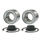 Front Hub Wheel Bearing + Abs Ring Kit Pair For Ford Fiesta Mk5 Mk6 2001-2010