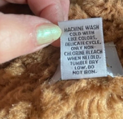 New Kids Girls FAUX FUR Jacket Coat SIZE S 6/6X GOLDENDOODLE CURLS CAMEL BROWN - Picture 7 of 11