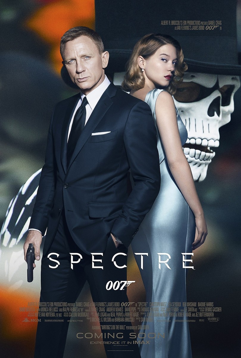 007 SPECTRE MOVIE POSTER JAMES BOND IAN FLEMING DANIEL CRAIG SAM