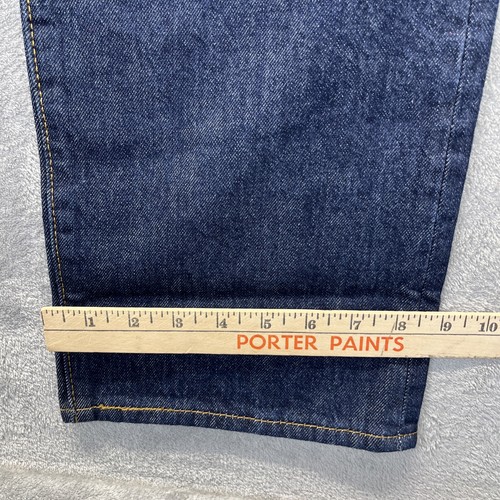 Jeans Levis 501 Original Botón Mosca Pierna Recta Para Hombre 36x32 Azul 100% Algodón Nuevos con Etiquetas - Imagen 9 de 14