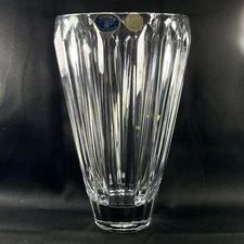 Bohemia 24% Lead Crystal Cut Vase 10.5" x 6.5"