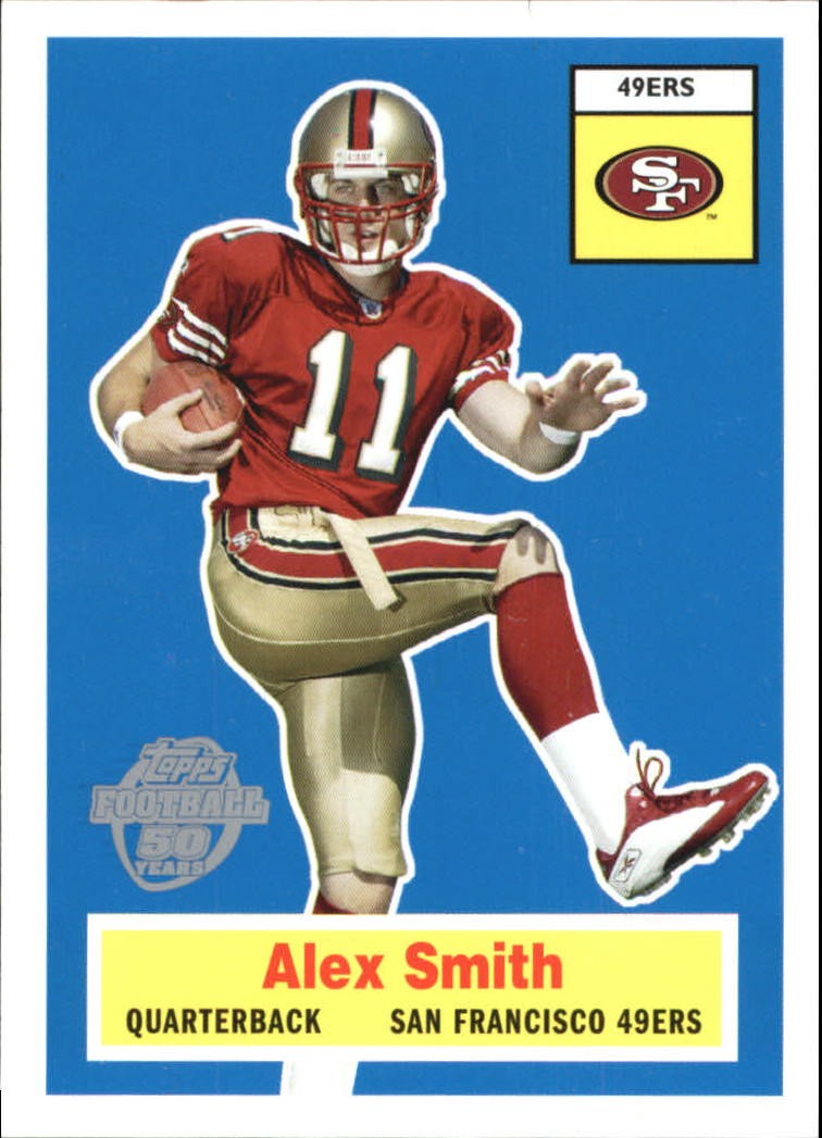 2005 Topps Throwbacks Promos #1 Alex Smith QB (1956 Topps Design) FB
