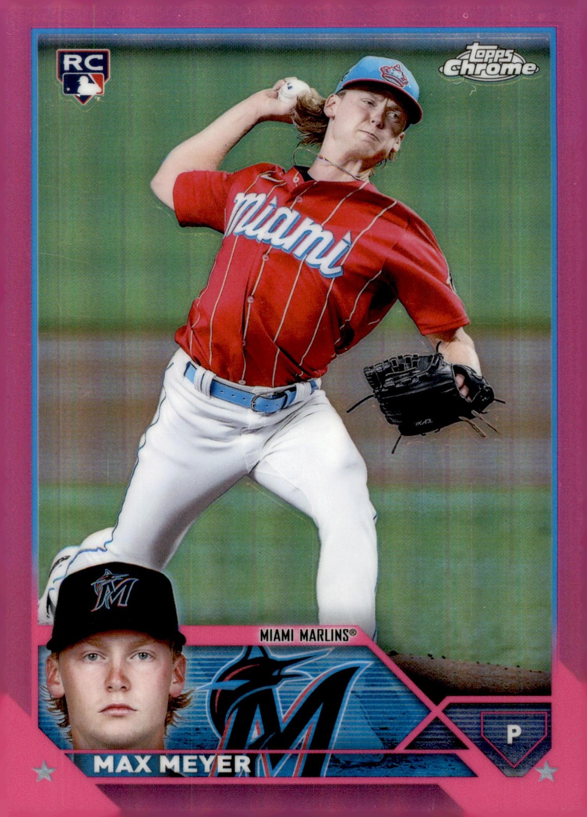 2023 Topps Chrome #104 Max Meyer Pink Refractors