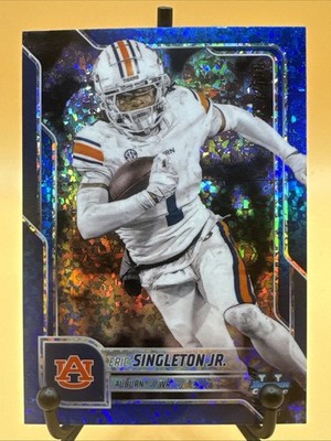 2025 Bowman Chrome U Blue Mini-Diamond Eric Singleton Jr. #186 Auburn /150
