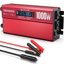 1000W Power Inverter with LCD Screen Display, 2 AC Outlets, 36W Type-C Port, ...
